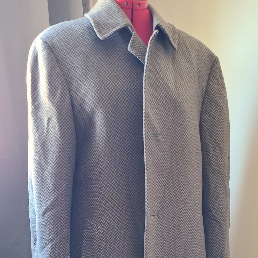 Canali Men's Overcoat wool vintage made in Milan size 46 mint